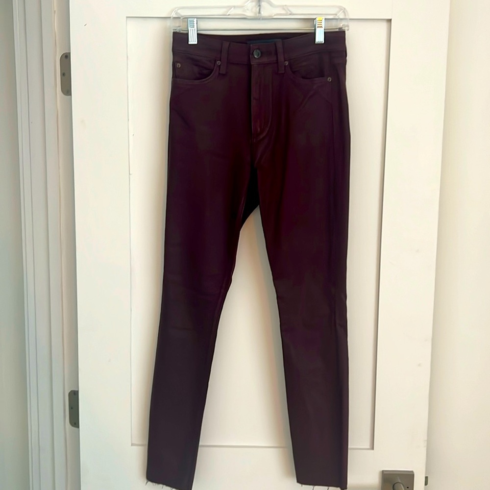 Joes Burgundy coated skinny pant